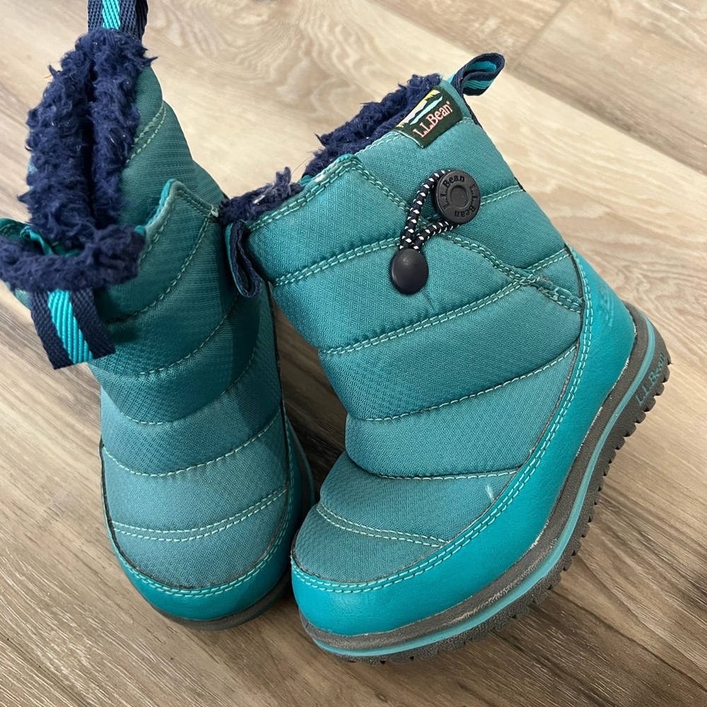 LL Bean Teal Winter Boots toddler size 7